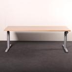 Slingerbureau zit/zit Gispen 180x80cm aluminium frame, Ophalen of Verzenden, In hoogte verstelbaar, Gebruikt, Bureau