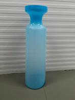 Schitterende blauwe GROTE vaas 80 cm hoog, Ophalen, Blauw, 75 cm of meer, Glas