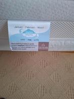 Dubbel bed met lattenbodem en nieuwe matras, Ophalen, Tweepersoons, Zo goed als nieuw, Bedbodem