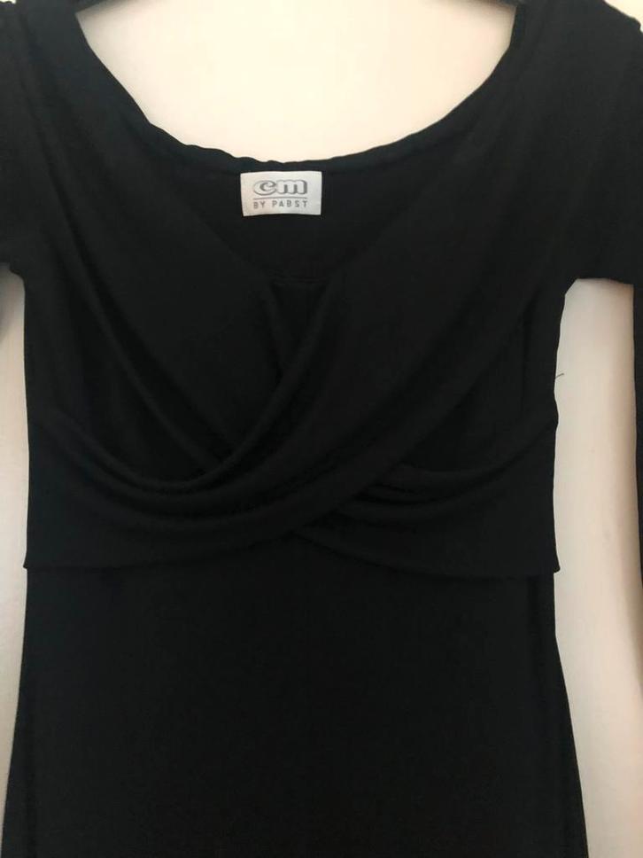 CM by Pabst lange zwsrte jurk maat 42, Kleding | Dames, Jurken, Zo goed als nieuw, Maat 42/44 (L), Zwart, Onder de knie, Verzenden