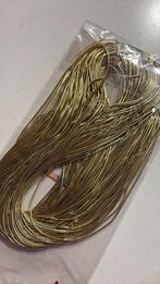 Partij goud elastisch koord elastiek 0,8mm (190 meter), Ophalen of Verzenden, Nieuw
