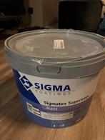 Muurverf Sigma sigmatex superlatex matt RAL 9010 10L, Ophalen, Wit, Nieuw, Verf