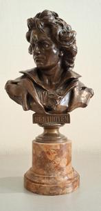 Beethoven beeld buste brons(?) 22cm, Antiek en Kunst, Ophalen