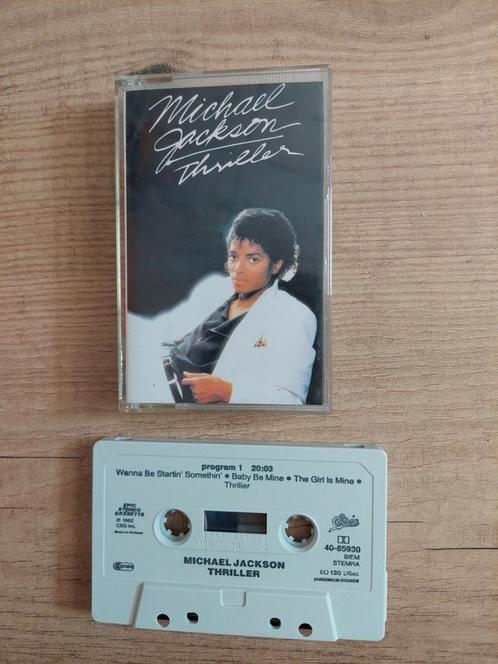 Michael Jackson - Thriller Cassetteband, Cd's en Dvd's, Cassettebandjes, Gebruikt, Origineel, Pop, 1 bandje, Ophalen of Verzenden