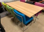 Als nieuw Harvink Struis Eettafel Eiken hout Design Tafel, Zo goed als nieuw, Vijf personen of meer, Rechthoekig, 50 tot 100 cm