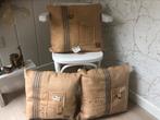 Kussens naturel nieuwe jute, Ophalen of Verzenden, Nieuw, Vierkant