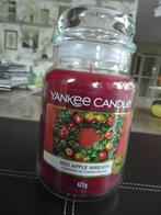 YANKEE CANDLE  "RED APPLE WREATH"  Large Jar., Overige materialen, Nieuw, Ophalen of Verzenden, Kaars