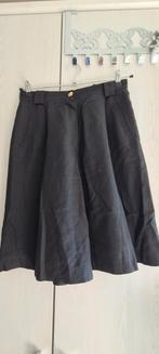 Gerry Weber zwarte, linnen-ployester korte broek mt 40, Ophalen of Verzenden, Zo goed als nieuw, Zwart, Onder de knie