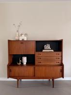 Vintage Mid Century Highboard kast / dressoir, Ophalen, Zo goed als nieuw, 25 tot 50 cm