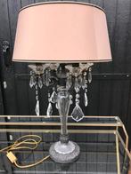 Grote schemerlamp met kristallen, Huis en Inrichting, Lampen | Tafellampen, Ophalen