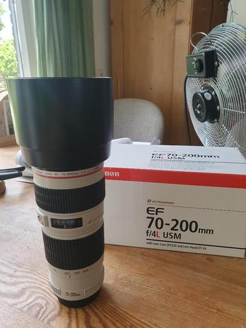 Canon EF 70-200 F4L Telezoom beschikbaar voor biedingen