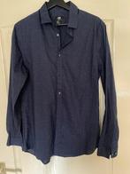 Donkerblauwe blouse met stipjes, z.g.a.n., Kleding | Heren, Overhemden, Ophalen of Verzenden, Zo goed als nieuw, Blauw, H&M