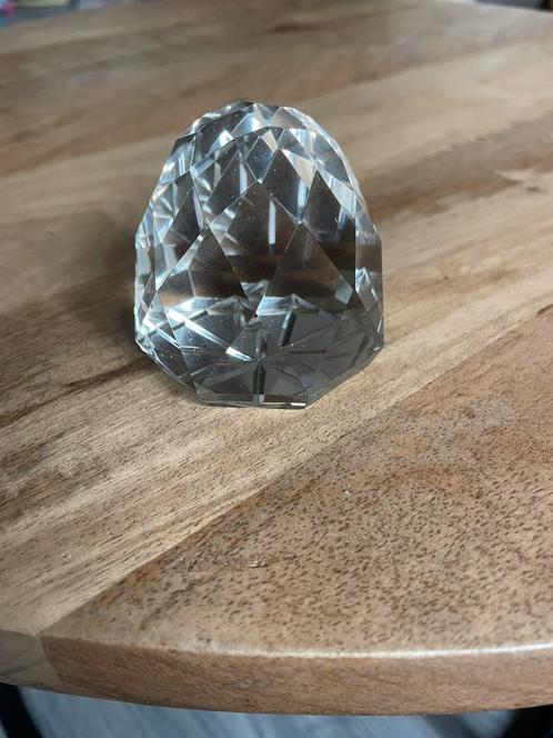 Geslepen kristallen glazen bol, Huis en Inrichting, Woonaccessoires | Overige, Gebruikt, Ophalen of Verzenden