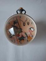 Antiek Glazen Bol Klokhorloge met erotische afbeelding, Ophalen of Verzenden