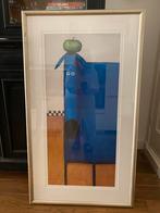 Blauwe hond met appel. Daniel Patrick Kessler., Ophalen of Verzenden