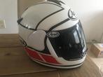 arai helm rood wit integraal met donker vizier, Motoren, Arai, Ophalen of Verzenden, Integraalhelm, L