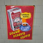 26665 Emaille Reclamebord Douwe Egberts Koffie 0,58 m x 0,78, Verzamelen, Ophalen of Verzenden, Gebruikt, Reclamebord