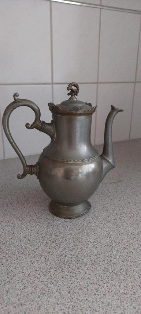 Antieke Tinnen Koffiekan, Antiek en Kunst, Antiek | Tin, Ophalen of Verzenden