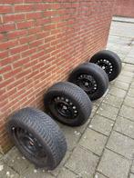 Goodyear UltraGrip 7+ Winterbanden 205/55R16 op stalen velge, Ophalen, Gebruikt, 16 inch, Banden en Velgen