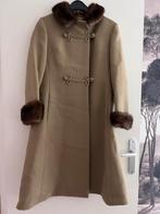 Vintage Wollen Mantel 38 m siegelstoff haute couture, Ophalen of Verzenden, Gedragen, Maat 38/40 (M), Beige