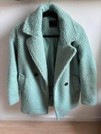 Bershka teddy jas mintgroen, Zo goed als nieuw, Maat 36 (S), Groen, Bershka