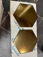 Hexagon tegels goud, Doe-het-zelf en Verbouw, Tegels, Ophalen, Nieuw, Minder dan 20 cm, Minder dan 5 m²