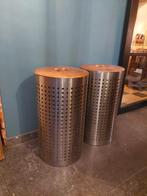 RVS Wasmanden - Set van 2, Huis en Inrichting, Stoelen, Ophalen, Gebruikt, Twee, Metaal