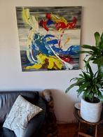 Schilderij van Ed Bos, 100x100 cm, Ophalen