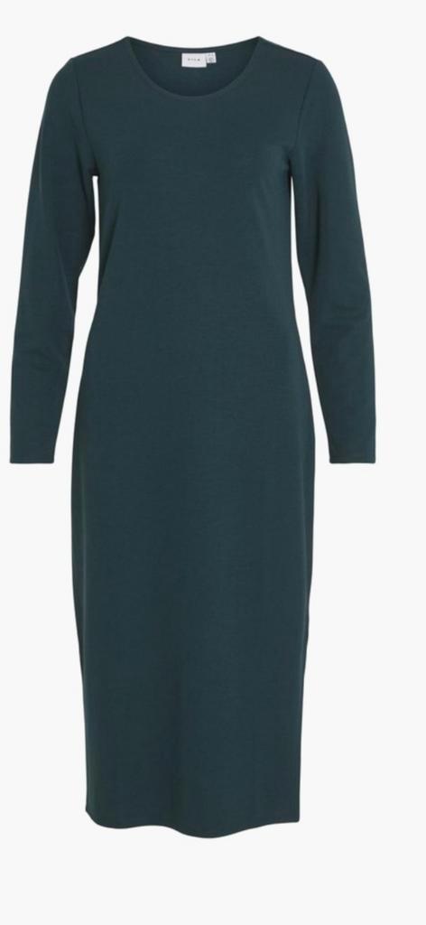 Vila Jurken Set - Groen & Zwart - Maat 42, Kleding | Dames, Jurken, Zo goed als nieuw, Maat 42/44 (L), Groen, Ophalen of Verzenden