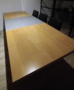 Uitschuibare eettafel, Huis en Inrichting, Tafels | Eettafels, Ophalen, Gebruikt, 200 cm of meer, Eiken fineer