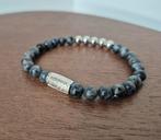 Grijze Rebel & Rose armband maat S vrouwen dames and en, Ophalen of Verzenden, Zo goed als nieuw, Grijs, Elastiek