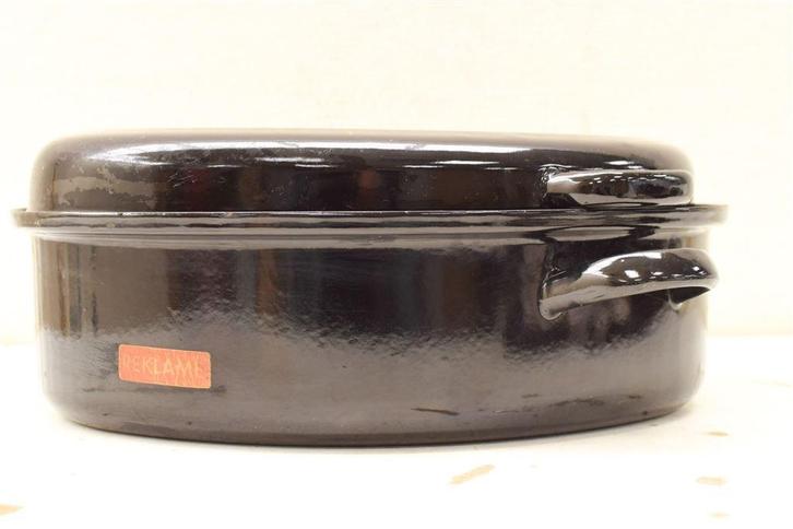 Emaille ovale Braadpan 48428, Antiek en Kunst, Antiek | Emaille, Ophalen of Verzenden