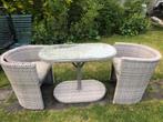 Rotan terras balkon set Hartman, Tuin en Terras, Tuinsets en Loungesets, Ophalen, Gebruikt, Stoel, 2 zitplaatsen
