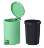 Groene Pedaalemmer - Ikea Te Koop gevraagd, Kunststof, Met pedaal, Ophalen of Verzenden, Zo goed als nieuw