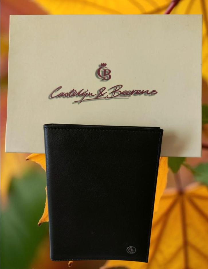 Zwarte leren Castelijn & Beerens portefeuille/pasjes nieuw!, Sieraden, Tassen en Uiterlijk, Portemonnees, Nieuw, Overige merken