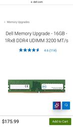 Nieuwe Dell QP-50979 AB371019 16GB DDR4 SDRAM 3200MHz, Computers en Software, RAM geheugen, DDR4, Nieuw, Ophalen of Verzenden