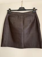 Donkerbruine leren rok, maat 38/40, €5, Kleding | Dames, Rokken, Maat 38/40 (M), Bruin, Ophalen of Verzenden, Gedragen