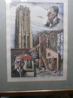 MECHELEN, Mooie Kl Litho Hulde a/d Beiaardiers de Nijn/Nees, Antiek en Kunst, Ophalen