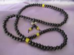 Boeddhistische Meditatie Mala, sandalwood met dorje, Verzenden, Zwart, Nieuw, Overige materialen