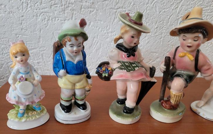 antieke beeldjes bisque porselein vintage oud antiek beeldje, Antiek en Kunst, Antiek | Porselein, Ophalen of Verzenden