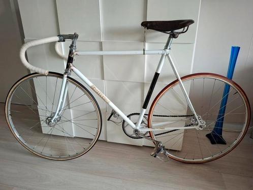 Vintage oldtimer Giuffredi Italiaanse baanfiets jaren 50!!, Fietsen en Brommers, Fietsen | Oldtimers, 55 tot 59 cm, Ophalen