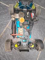 Rc 1/10  nitro buggy auto, Hobby en Vrije tijd, Ophalen of Verzenden, Gebruikt, Nitro, Auto offroad