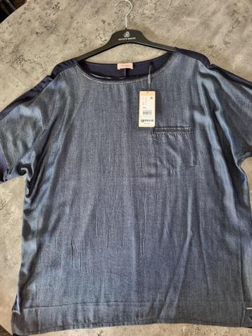 TRIANGLE (s.Oliver) lyocell jeans blauwe top mt 48 NIEUW beschikbaar voor biedingen