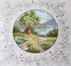 SALE voorbedrukt borduur stramien 45x45 cm a of b, Verzenden, Nieuw, Handborduren, Overige typen