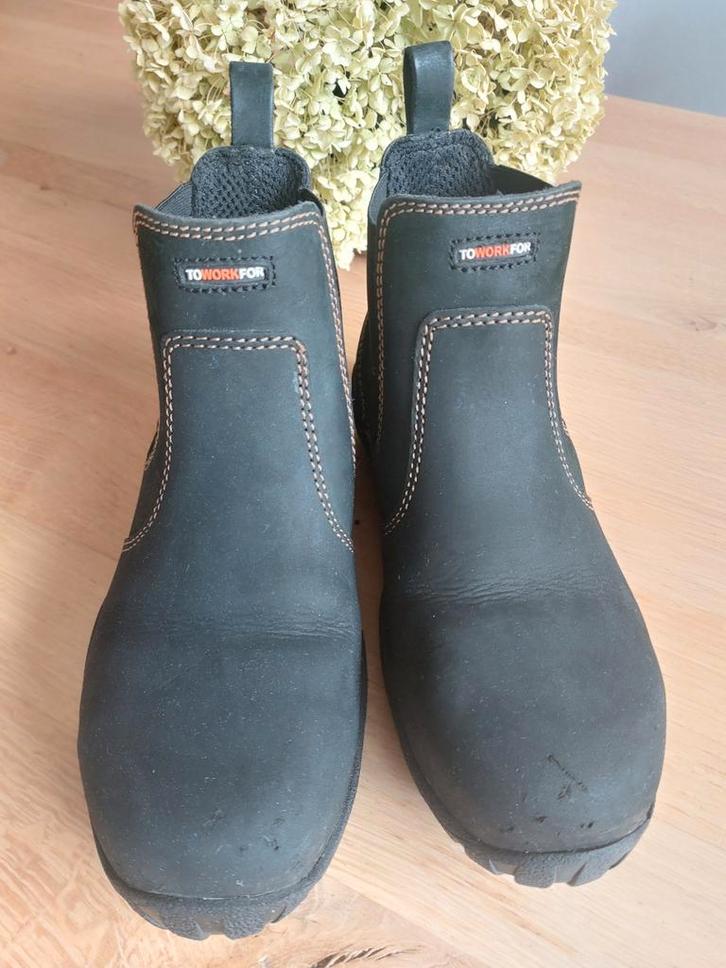 Dames werkschoenen - Bowork, zwart maat 38. LAARSJES, Kleding | Dames, Schoenen, Gedragen, Werkschoenen, Zwart, Ophalen of Verzenden