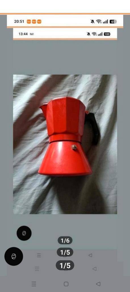Koffie pot  design Italiaanse & kook plaat, Huis en Inrichting, Keuken | Servies, Zo goed als nieuw, Overige typen, Overige stijlen