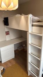 Hoogslaper met bureau 90x200., Huis en Inrichting, Slaapkamer | Stapelbedden en Hoogslapers, Ophalen, Eenpersoons, Zo goed als nieuw