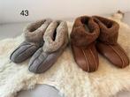 Grote maten handgemaakte wollen pantoffels, Ophalen of Verzenden, Nieuw, Bruin, Pantoffels of Sloffen