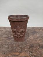 Zwaar ijzer bloempotje sierpot, Antiek en Kunst, Ophalen of Verzenden