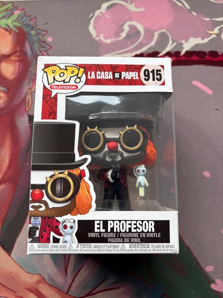 Funko Pop! La Casa de Papel - Professor O Clown #915, Verzamelen, Poppetjes en Figuurtjes, Zo goed als nieuw, Ophalen of Verzenden
